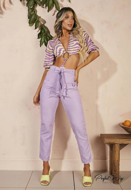 LA211100- PW CALÇA ALFAIATARIA C. CINTO