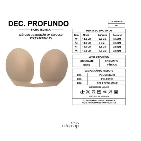 990 - ADEREUP DEEP NECKLACE INVISIBLE - Imagem 2