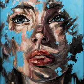 Quadro Reflexos Azuis- Gabriela Naomi Kakihara