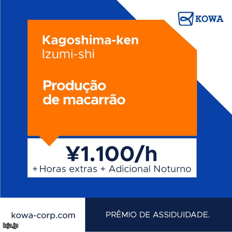 Produção de macarrão