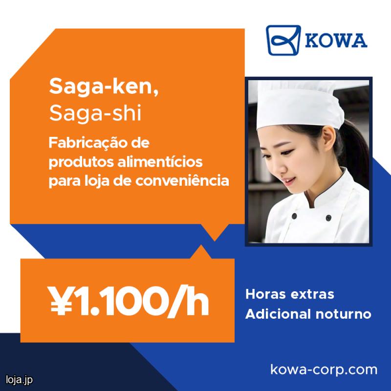 Fabricação de produtos alimentícios para loja de conveniência