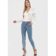 501CF003136 LP CALCA JEANS ESCRITA PERNA