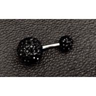 Surgical steel navel piercing with swarovski